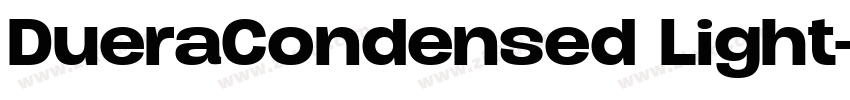 DueraCondensed Light字体转换